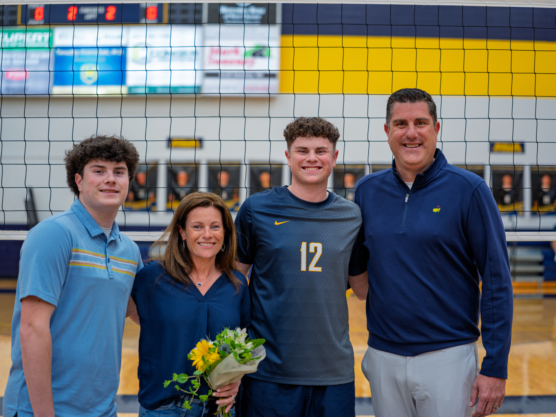 Michael Ewers with his family at a volleyball match