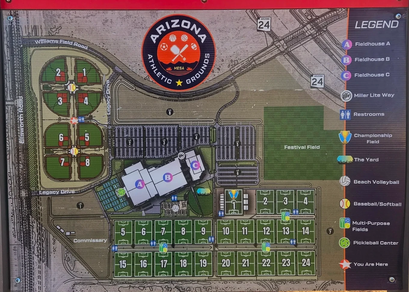 AAG campus map · existing site context, not a Collective Beach design plan