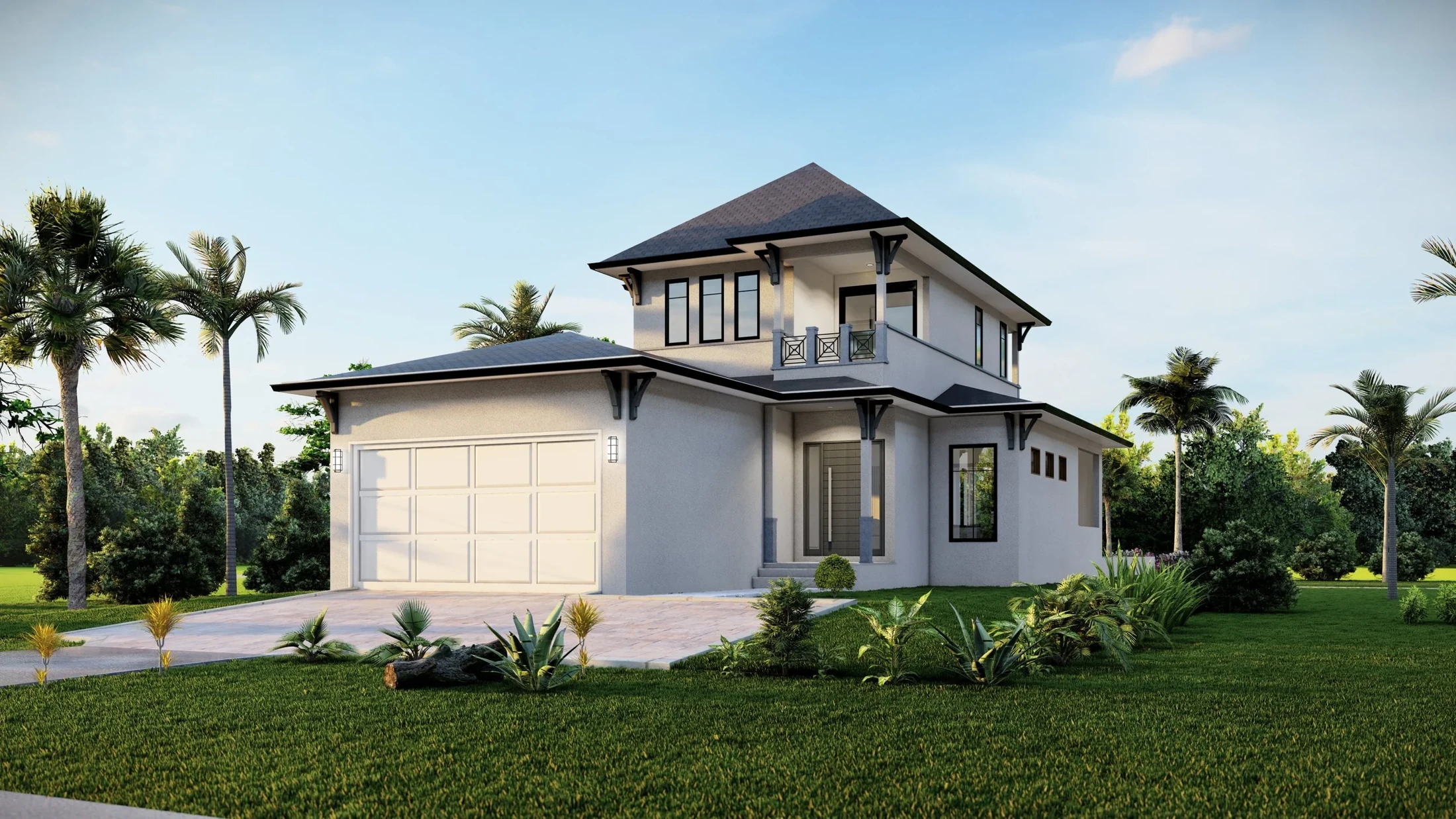 Design reference render · planned solar roof not shown